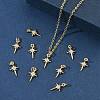 SHEGRACE Brass Micro Pave Cubic Zirconia Pendants XGRQ3D101-480G-5