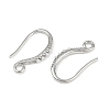 Brass Earring Hooks KK-B137-15P-02-2
