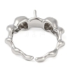 Brass Cuff Finger Ring Settings LS-KK-L219-15C-P-3