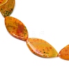 Dyed Natural Agate Beads Strands G-U029-E01-4