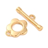 Rack Plating Eco-Friendly Brass Toggle Clasps KK-S403-14G-3