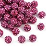 Polymer Clay Rhinestone Beads RB-H284-6MM-Half-502-1