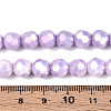 Anti-Tarnish Electroplate Glass Beads Strands EGLA-T021-8mm-15-08-4