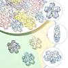 40Pcs 5 Colors UV Plating Transparent Acrylic Beads OACR-FS0002-86-3