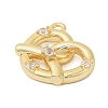 Brass Micro Pave Cubic Zirconia Pendants KK-I380-07G-2