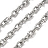 304 Stainless Steel Textured Cable Chains CHS-K023-13P-1