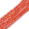 Electroplate Glass Beads Strands EGLA-A034-T4mm-A21-1