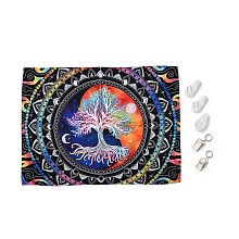 UV Reactive Blacklight Tapestry HJEW-F015-01B