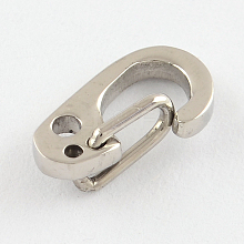 Polished 316 Surgical Stainless Steel Keychain Clasp Findings STAS-R072-62