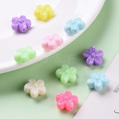 Opaque Acrylic Beads TACR-S154-40D-1