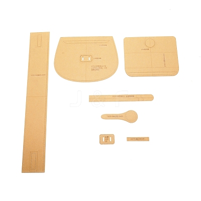 Clear Acrylic Leather Template TOOL-WH0136-48-1
