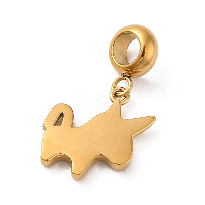 Ion Plating(IP) 304 Stainless Steel Enamel European Dangle Charms STAS-G308-35G-02-1
