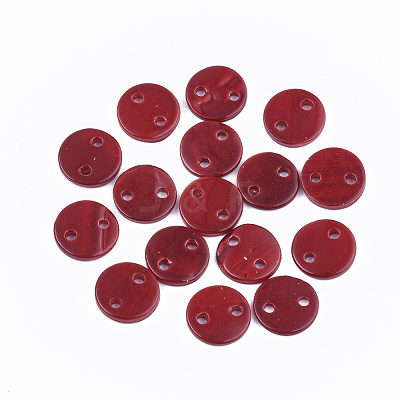 Spray Paint Freshwater Shell Links connectors X-SHEL-S276-27E-1