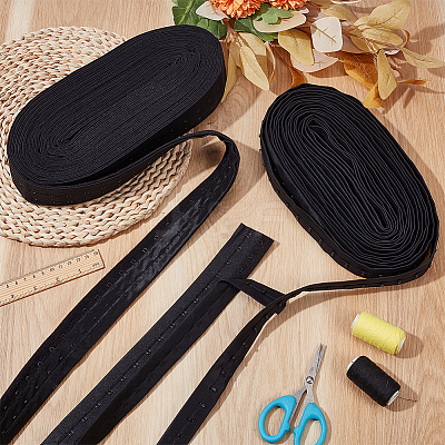 20 Yards 2 Styles Polyester Hook and Iron Eye Tape FIND-BC0013-99B-1