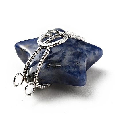 Natural Sodalite Pendants G-D473-03P-02-1