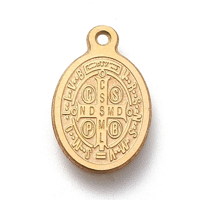 Ion Plating(IP) 304 Stainless Steel Charms STAS-M228-N01-G-1
