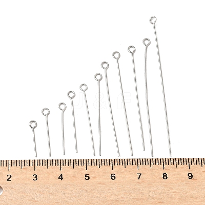 304 Stainless Steel Eye Pins STAS-K293-12P-1