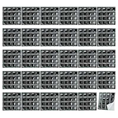 Square PVC 3D Self Adhesive Mosaic Pattern Stickers DIY-WH0260-84C-1