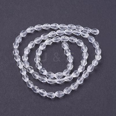 Glass Beads Strands GLAA-R024-6x4mm-12-1