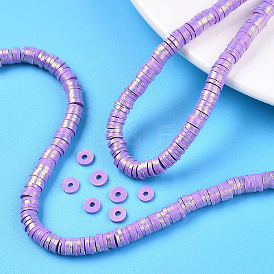 Handmade Polymer Clay Beads Strands CLAY-CJC0015-01J-1