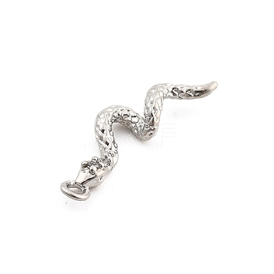 Brass Micro Pave Cubic Zirconia Pendants KK-M321-01D-P-1