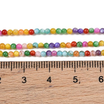 Dyed Natural Freshwater Shell Beads Strands SHEL-G014-05A-01-1