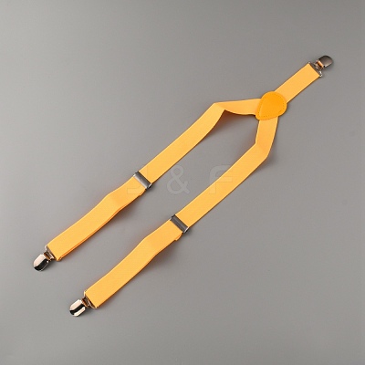 Adjustable Polyester Y-Shaped Heavy Duty Suspenders AJEW-WH0307-23A-1