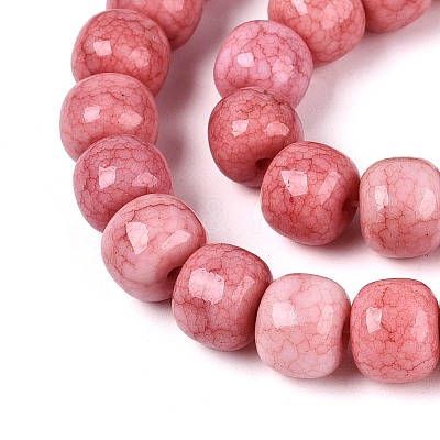 Ombre Effect Dyed Glass Beads Strands GLAA-N067-01A-10-1