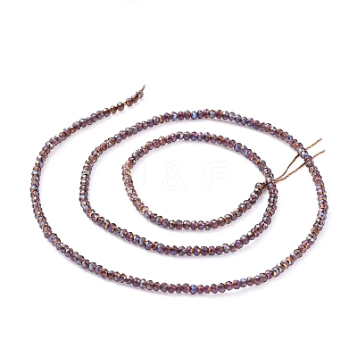 Electroplate Glass Beads Strands EGLA-F149-FR-05-1