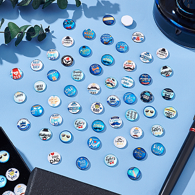 1Bag Glass Cabochons GGLA-PH0001-40A-1