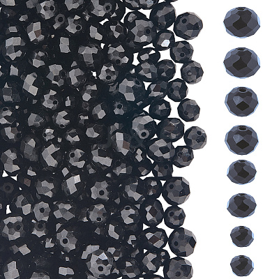 8 Strands 4 Styles Opaque Solid Color Glass Beads Strands EGLA-LT0001-04D-1