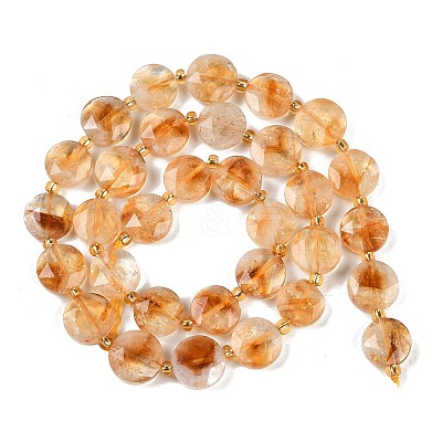 Natural Citrine(Heated) Beads Strands G-C116-A58-01-1