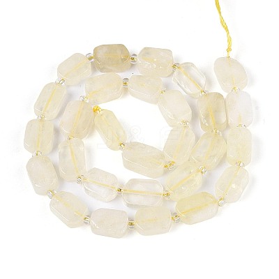Natural Lemon Quartz(Heated) Beads Strands G-T138-26A-05-1