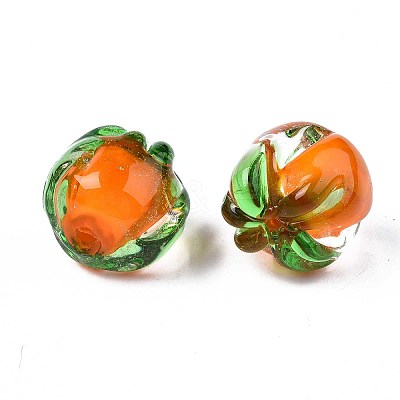 20Pcs Autumn Theme Handmade Lampwork Beads LAMP-FP0001-09-1