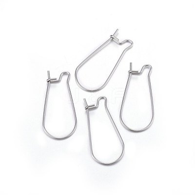 316L Stainless Steel Hoop Earrings X-STAS-P210-28P-1