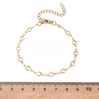 4.5MM 304 Stainless Steel Ring Link Chain Bracelets SA-CBA2696-24G-1