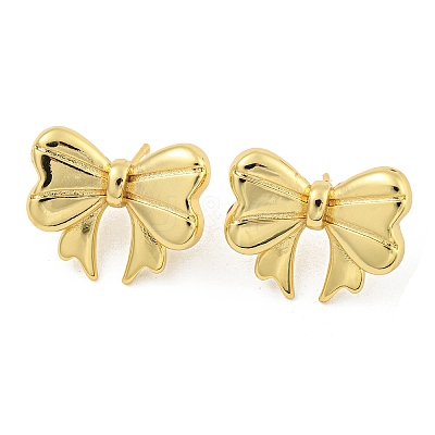Rack Plating Brass Stud Earrings EJEW-M247-30A-G-1