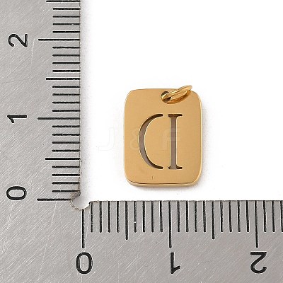 304 Stainless Steel Charms STAS-R001-01G-D-1
