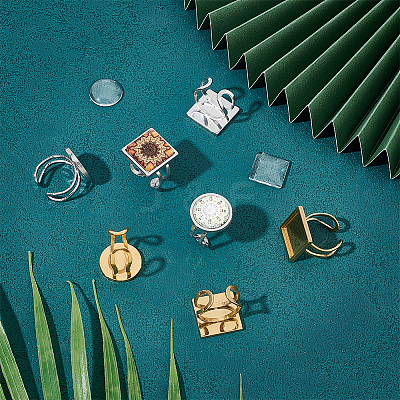 DIY Blank Dome Ring Making Kit DIY-UN0003-99-1