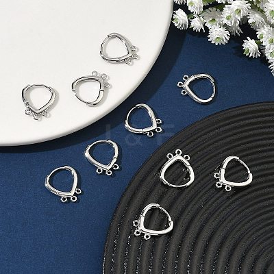 SHEGRACE Brass Hoop Earrings Findings XGR0159P-91P-1