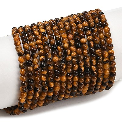 Natural Tiger Eye Beads Strands G-J303-11-3mm-1