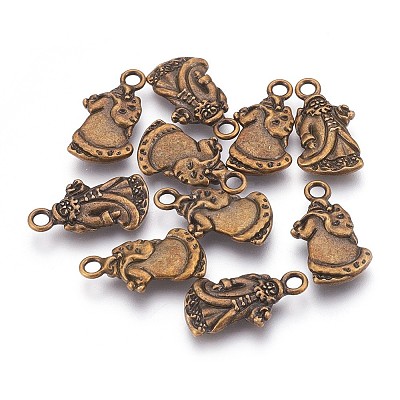 Tibetan Style Alloy Pendant X-TIBEP-GC157-AB-NR-1