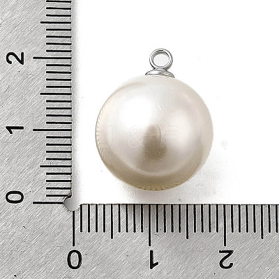 ABS Plastic Imitation Pearl Pendants FIND-H052-01I-01P-1
