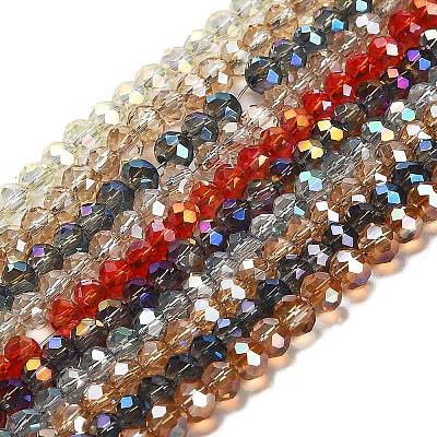 Electroplate Glass Beads Strands EGLA-D020-4x3mm-M2-1