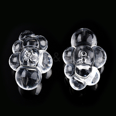 Transparent Acrylic Beads TACR-T026-01-1