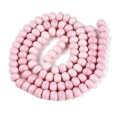 Opaque Baking Paint Glass Beads Strands GLAA-Q110-03A-01-1