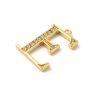 Rack Plating Brass Micro Pave Cubic Zirconia Pendant KK-H449-76G-01-1