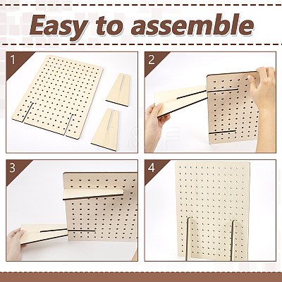 Rectangle Wood Jewelry Rack ODIS-WH0070-77-1