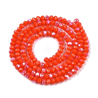 Electroplate Opaque Solid Color Glass Beads Strands EGLA-A044-P2mm-L03-1