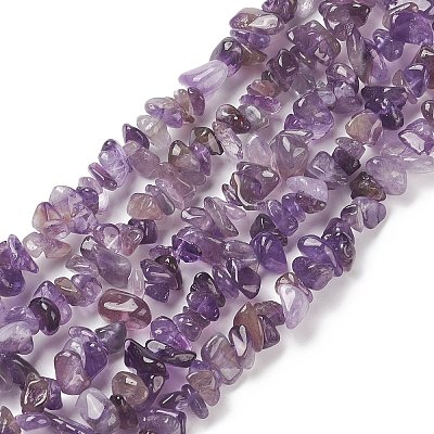 Natural Amethyst Beads Strands F014-1-1
